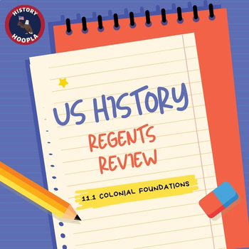 Preview of NYS US History Regents Review: 11.1 Colonial Foundations Resource