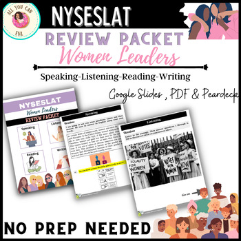 Preview of NYSESLAT Review Packet Women Leaders
