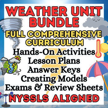Preview of NYSSLS - Aligned Weather FULL Comprehensive Unit: Labs, Projects, & Activities