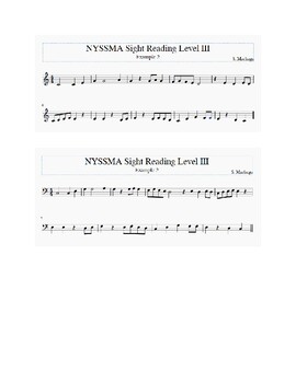 nyssma level 6 vocal sight reading