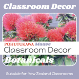 NZ Classroom Decor BEAUTIFUL BOTANICALS - Pohutukawa MAUVE