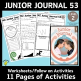 NZ Junior Journal 53, Level 2 Follow on Activities / Works