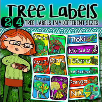 Preview of NZ Native Tree Themed Labels