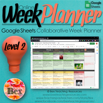 Preview of NZ Online Week Planner L2 - Google Sheets
