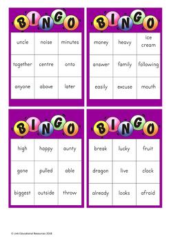 NZ: Purple Sight Word Games by Link Educational Resources | TPT