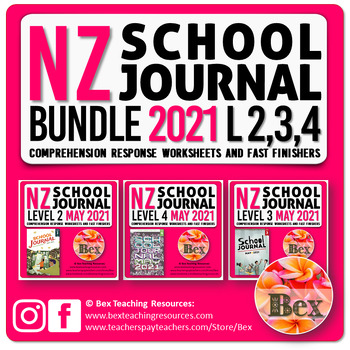 Preview of NZ School Journal Responses - 2021 Bundle - Level 2,3,4