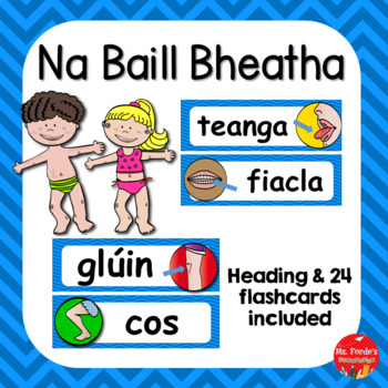 Preview of Na Baill Bheatha (Body Parts as Gaeilge)