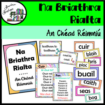 Preview of Na Briathra Rialta - Posters - An Chéad Réimniú