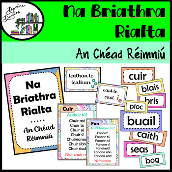 Preview of Na Briathra Rialta - Posters - GACH AIMSIR - An Chéad Réimniú