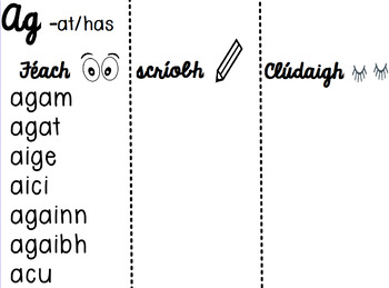 Preview of Na Forainmneacha Réamhfhoclacha - look, write, cover