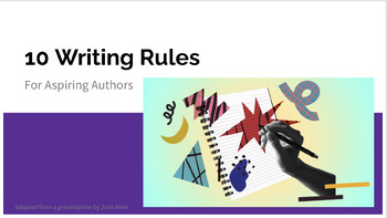 Preview of NaNoWriMo - 10 Writing Rules and Brainstorms