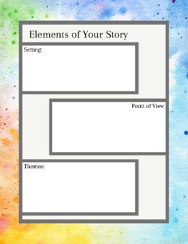 Preview of Creative Writing/Story Building Workbook
