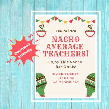 Download Nacho Average Teacher Worksheets Teaching Resources Tpt