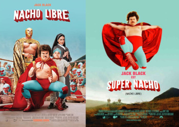 Preview of Nacho Libre | Movie Guide Questions & Project in English & Spanish | Bilingual