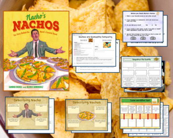Preview of Nacho's Nachos - Book Companion - Comprehension Review - Printable / Digital
