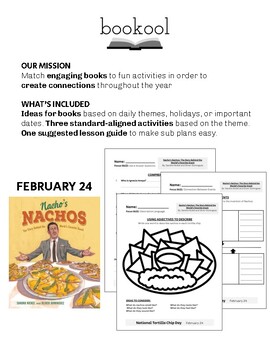 Preview of Nacho's Nachos Lesson Guide | Comprehension Questions | Timeline | Adjectives