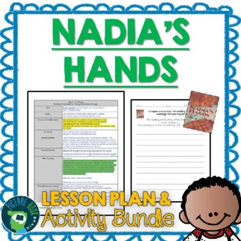 Preview of Nadia's Hands by Karen English Lesson Plan and Activities