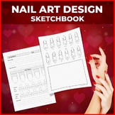 Nail Art Sketchbook: Your Creative Canvas - 100 Pages