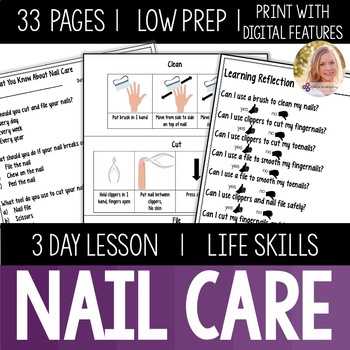 Preview of Nail Care. Personal Hygiene. Life Skills Special Ed