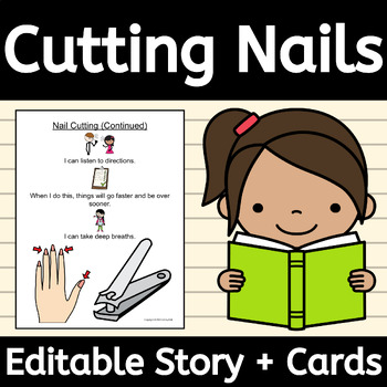 Preview of Nail Cutting Social Skills Story for Getting My Fingernails Trimmed or Clipped