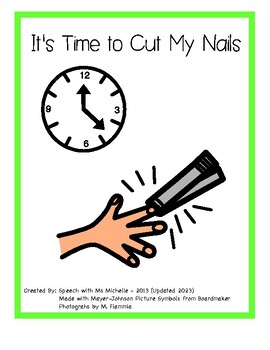 Preview of Nail Cutting Social Story