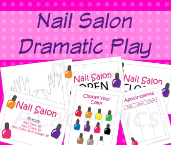 Preview of Nail Salon Dramatic Play