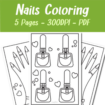 nail polish coloring pages