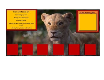 Preview of Nala Token Board Lion King
