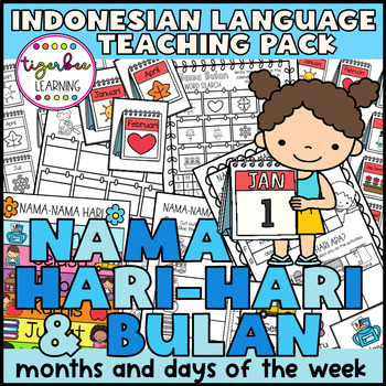 Preview of Nama-nama bulan dan hari Indonesian months and days of the week