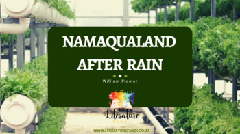 Preview of Namaqualand After Rain by Plomer PowerPoint IEB Poetry 2023-2025