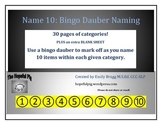 Name 10: Bingo Dauber Expressive Naming/Categories Activity