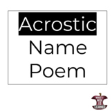 Name Acronym Poem - Back to School High School