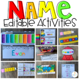 Name Activities Preschool and Kindergarten Editable Name P