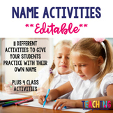 Name Activities Editable