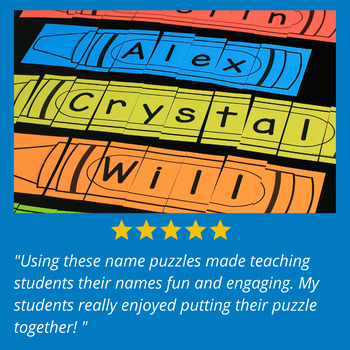 Celebrating Names: Editable Student Name Activities