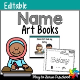 Name Art Books - Editable Back to School Craft Keepsake Book