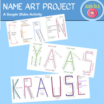 Preview of Name Art Project  