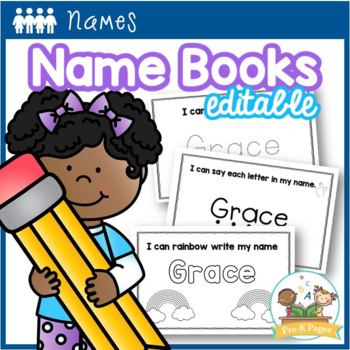 Preview of Name Books Editable
