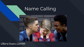 Preview of Name Calling Social Story