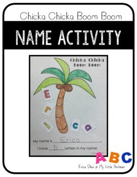 Preview of Name Craft Activity - Chicka Chicka Boom Boom