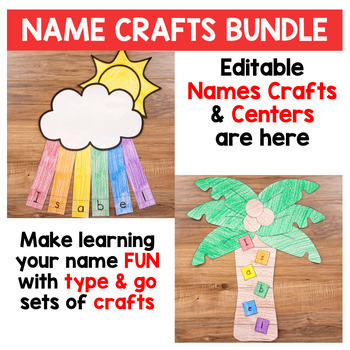 Celebrating Names: Editable Student Name Activities