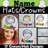Name Crowns/Hats, Name Practice, All About Me Name Craft, 