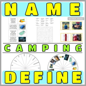 Preview of Name Defining Games Themed Vocabulary Word Puzzles Flash Cards
