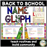 Back to School Name Glyph