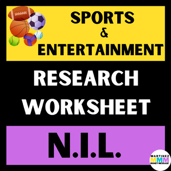Preview of Name, Image, and Likeness (NIL) Research Worksheet