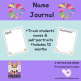 Name Journal, Portrait, Preschool, Kindergarten, Activity