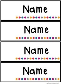 Student Name Tags {Medium Editable Name Tags} by Miss Jacobs Little ...