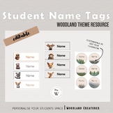 Name Labels | Woodland Creature Theme | Classroom Decor | 