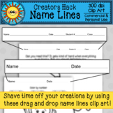 Name Lines - Creator Hack Clip Art