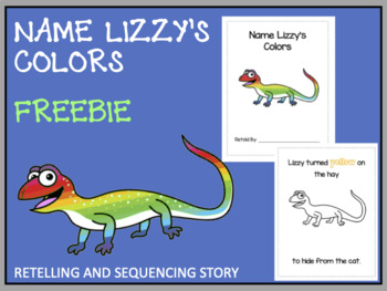 Preview of Name Lizzy's Colors Sequencing Book